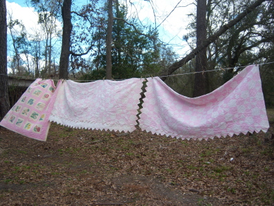 airing quilts